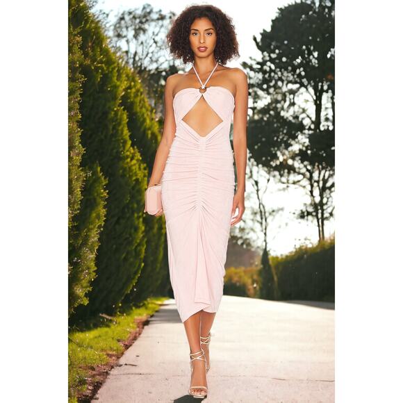 NWT - L*Space Stina Midi Dress in Rose Quartz Size: XS - Picture 1 of 7